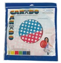 Fabrication CanDo 14 inch Large Multi-Resistance Low-Powder Hand Exercise Web, Red & Blue