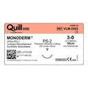 Surgical Specialties Quill Monoderm 19 mm x 30 cm Polyglycolic Acid / PCL Absorbable Suture with Needle and Undyed, 12 per Box