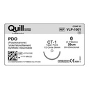 Surgical Specialties Quill 36 mm x 20 cm Polydioxanone Absorbable Suture with Needle and Violet, 12 per Box