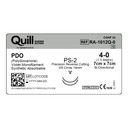 Surgical Specialties Quill 4-0 PS-2 Polydioxanone Absorbable Suture with Needle and Violet, 12 per Box
