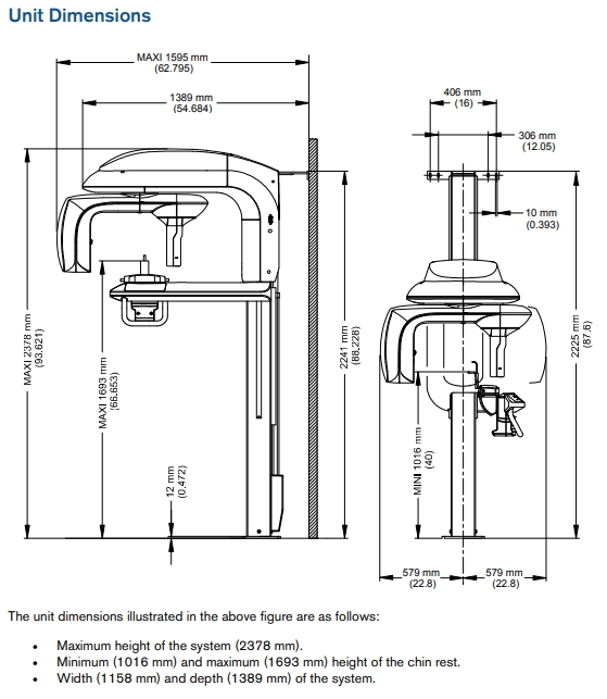 9300 Dimensions