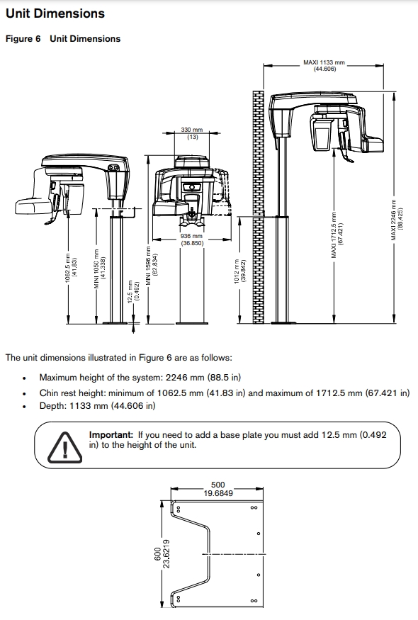 CS8200 Dimensions