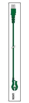 Leadwire Green 40" Dual/Pinch