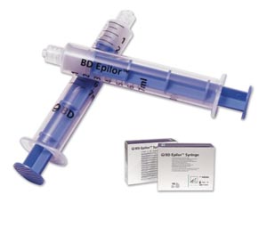 BD Epilor™ Loss Of Resistance Syringe/Luer-Lok™ Plastic Loss Of Resistance Syringe, 
