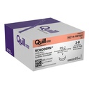 Surgical Specialties Quill Monoderm 19 mm 7 cm x 7 cm Polyglycolic Acid / PCL Absorbable Suture with Needle and Undyed, 12 per Box
