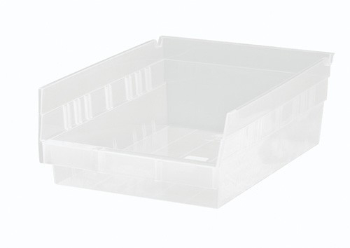 Quantum Medical Economy 8-3/8 inch x 4 inch Polypropylene Shelf Bin, Clear, 1 per Pack
