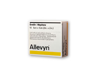 Smith & Nephew Allevyn™ Hydrocellular Foam Dressing, 2" x 2", 10/pkg