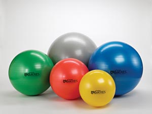 Hygenic/Thera-Band Pro Series SCP™ Exercise Balls, 45cm / Yellow, For Body Height 4'7"-5'0"