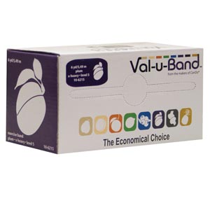 Fabrication Cando® Val-U Band™ Exercise Bands, Blueberry, 6 yds