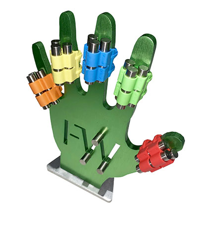 Fabrication CanDo FingerWeights 5-Finger Exerciser Set, Multicolor