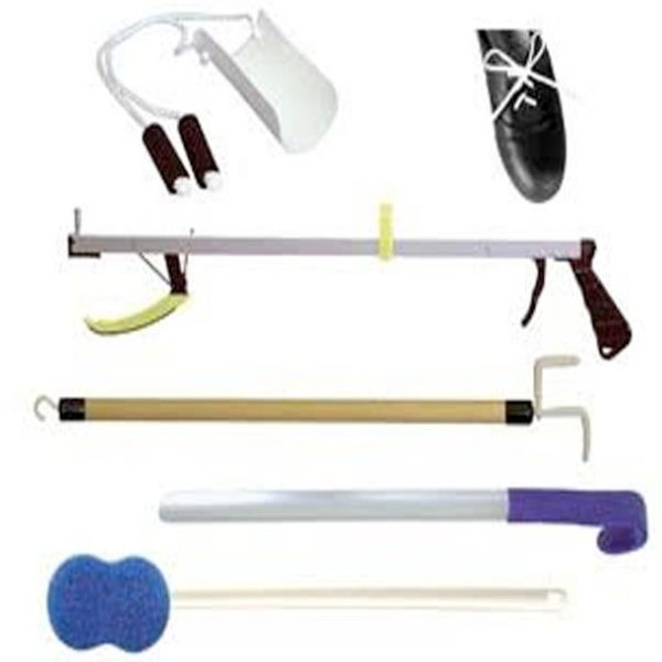 Kinsman Econo Hip Kit Includes: 32" Ergo Plus Reacher, Sock Aid with Foam Handles