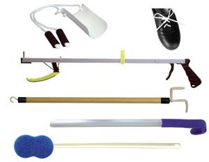 Kinsman Basic Hip Kit Includes: 32" Ergo Plus Reacher, Sock Aid with Foam Handles