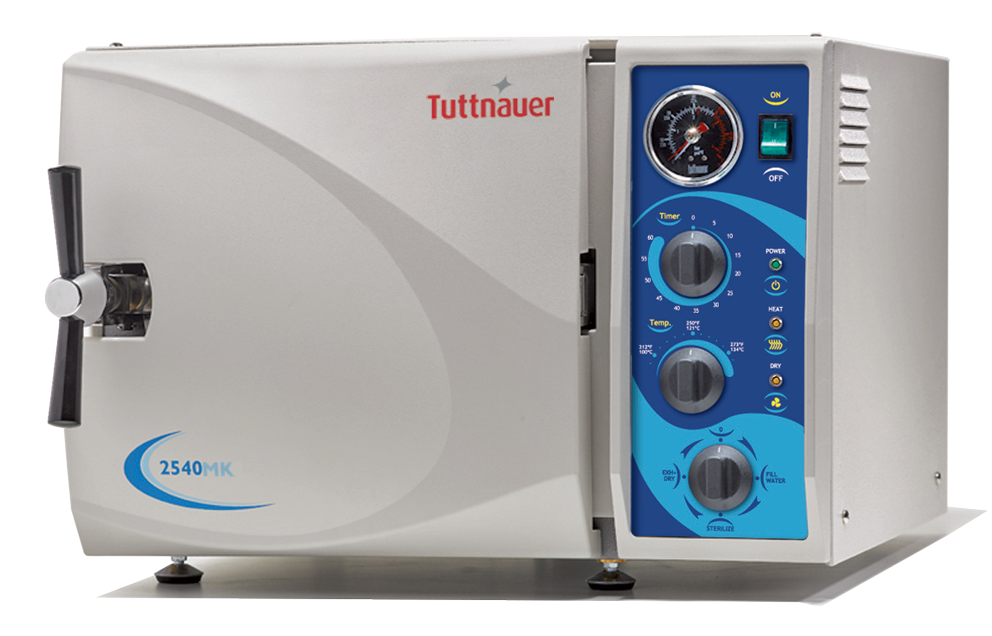 Tuttnauer 2540M Manual Autoclave (10" x 19")