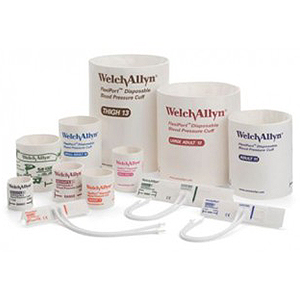 Welch Allyn Disposable Neonatal 2 Blood Pressure Cuff with 2-Tubes, Luer Slip Connector, 10/Box