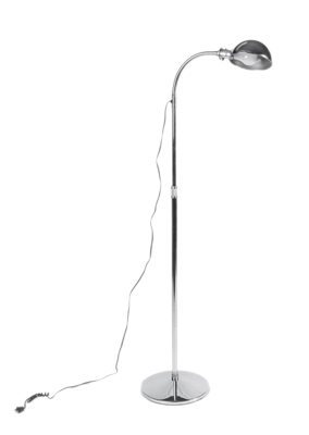 Gooseneck exam lamp, stationary base, 3-prong plug