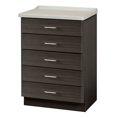 Clinton, Fashion Finish Treatment Cabinet, Molded Top, 5 Drawers