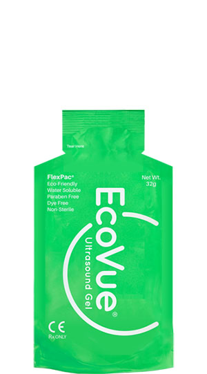 HR Pharmaceuticals EcoVue® Ultrasound Gel, 32g FlexPac®, Non-Sterile