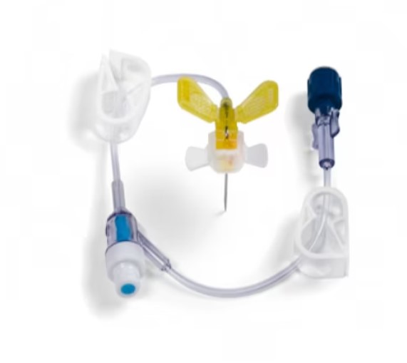 BD MiniLoc Safety Infusion Set wo/Y-Injection Site, 22G x 1.0"