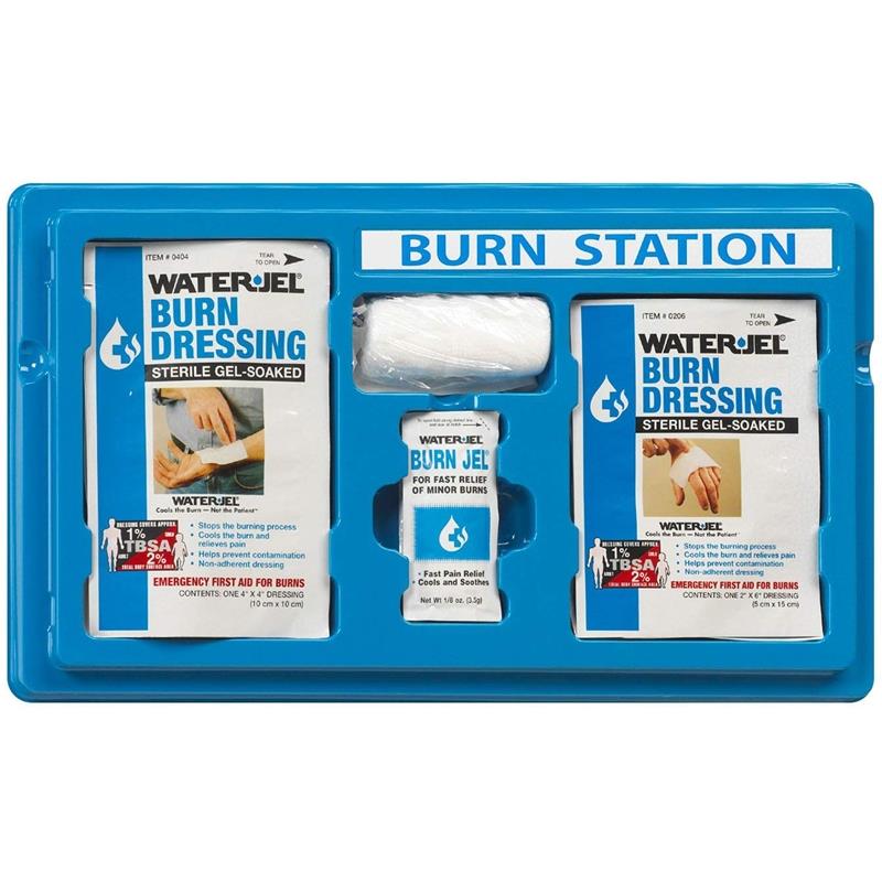 First Aid Only WaterJel Small Emergency Burn Care Station, 5/Case
