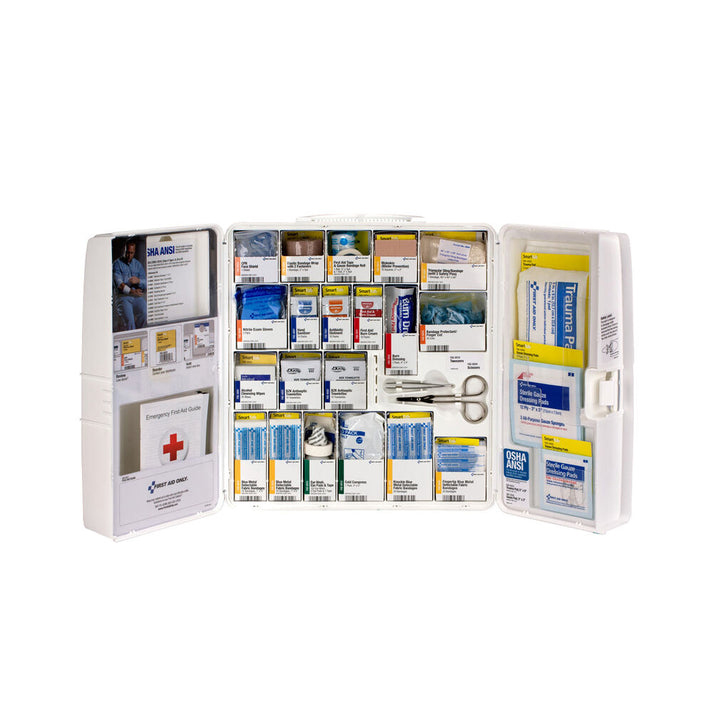 First Aid Only SmartCompliance Large Food Service First Aid Kit with Plastic Cabinet