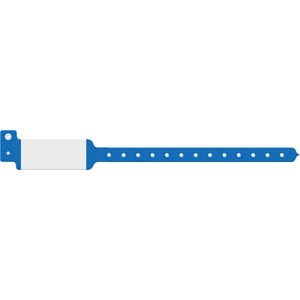 Medical ID Solutions Wristband, Adult/ Pediatric, Imprinter Tri-Laminate, Blue