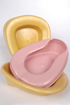 Commode Stackable Bedpan, Gold
