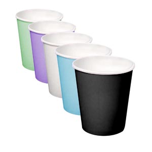 Paper Drinking Cups, 5 oz., Black, 800/cs