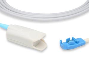 Short SpO2 Sensor, Adult Clip, Datex Ohmeda Compatible w/ OEM: OXY-F-UN, 6051-0000-110, NFDX250, F-3003-9