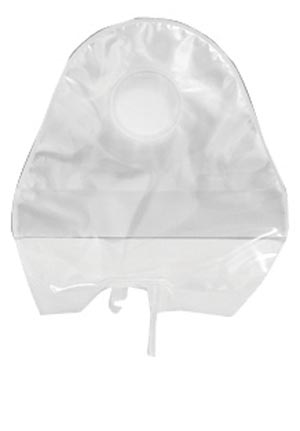 Urostomy Pouch, 2-Piece, 5", 1-Sided Comfort Panel, Fold Up Tap, Transparent, 1 1/4" Flange, 10/bx