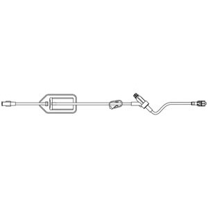 Filtered Extension Set, 1.2 Micron Filter, ULTRASITE Valve Injection Site 6" Above Distal End, SPIN-LOCK Connector, DEHP-Free, Latex Free (LF), 4.5mL Priming Volume, 16"L, 50/cs (Rx)