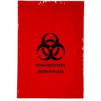 [846] Medegen Specimen Biohazard Transport Bags, 25" x 35", 2 mil