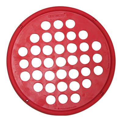 [10-0862] Fabrication CanDo 7 inch Small Light Low-Powder Hand Exercise Web, Red