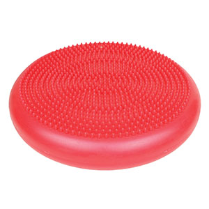 [30-1870R] Fabrication Balance Pads Discs, Inflatable Vestibular Seating/ Standing Disk, Red, 35cm (13.8")