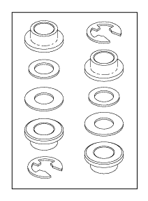 [PCK242] Bushing Kit (Door Hinge) for Pelton & Crane