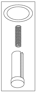 [PCK106] Dump Plunger Kit for Pelton & Crane - Fits: Valve Operator- Dump Assembly