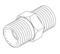 [RPF833] Adaptor [1/4 MPT x 1/4 MPT]