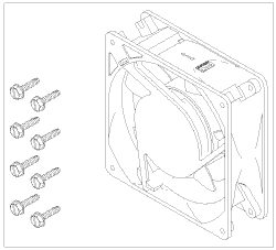 [CMF020] Cooling Fan (230V) for Air Techniques, Dental-EZ/Custom Air/Ramva