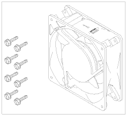 [CMF019] Cooling Fan (115V) for Tech West/Turbine Industries, Air Techniques