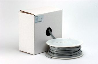 [252R] Foot Control Tubing, 2 Hole, Vinyl Asepsis Gray; Roll of 100ft