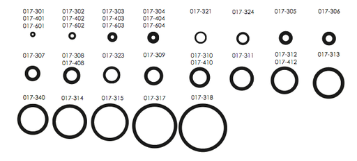 [017-321] Beaverstate O-rings, Buna