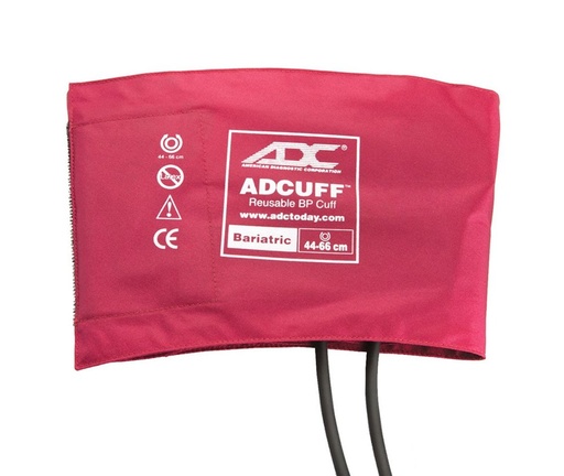 [845-12BXBD-1] ADC ADCUFF™ & Bladder, 1-Tube, Bariatric, Burgundy, Latex Free