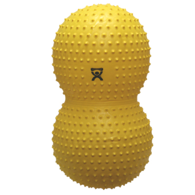 [30-1735] CanDo Inflatable Exercise Sensi-Saddle Roll - Yellow - 16" Dia x 35" L (40 cm Dia cm x 90 cm L)