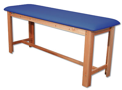 [15-1006DB] Classic H-Brace Exam Table Dark Blue