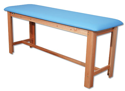 [15-1006LB] Classic H-Brace Exam Table Light Blue