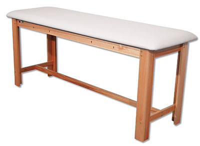 [15-1006W] Classic H-Brace Exam Table White