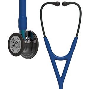 [6202] 3M Littman Cardiology Iv Stethoscope, Smoke CP, Navy Tubing