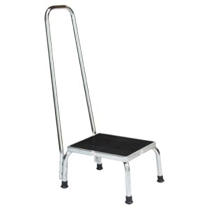 [1011251000] Blickman Industries Step Stool 1251, Chrome w/Handrail