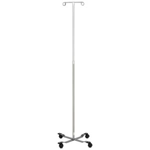 [0561305000] Blickman Industries IV Stand, Economy, 2 Hook, Twist Lock, 4 Leg, Painted Base