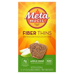 [3700018327] Metamucil® Psyllium Fiber, Wafer, Apple Crisp, 4bx/cs