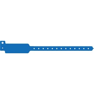 [3102] Medical ID Solutions Wristband, Adult/ Pediatric, Write-On Tri-Laminate, Blue